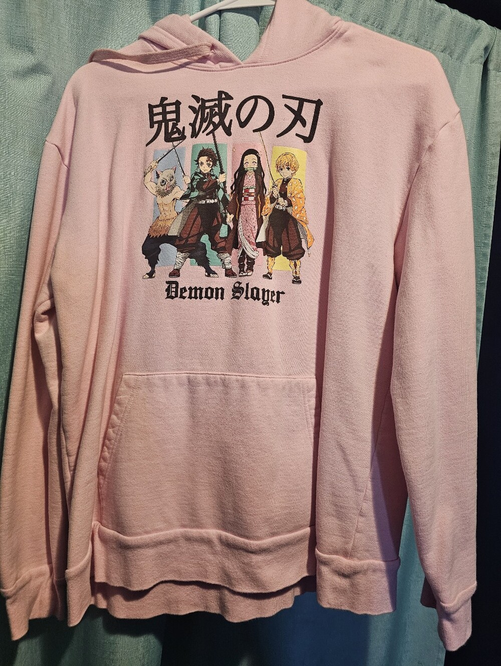 Demon Slayer Kids' Pink Graphic Hoodie